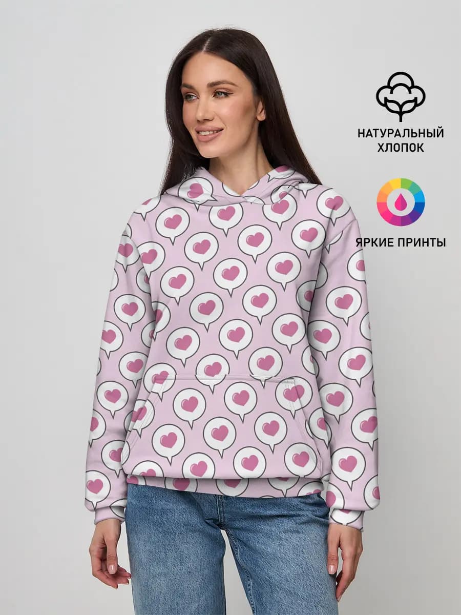 Сердечки в облачках