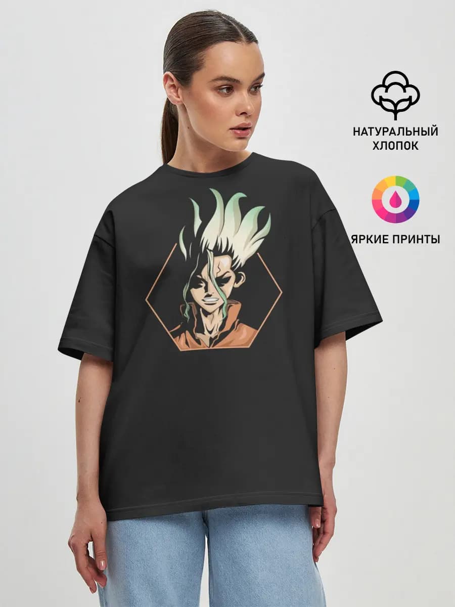 Женская футболка оверсайз