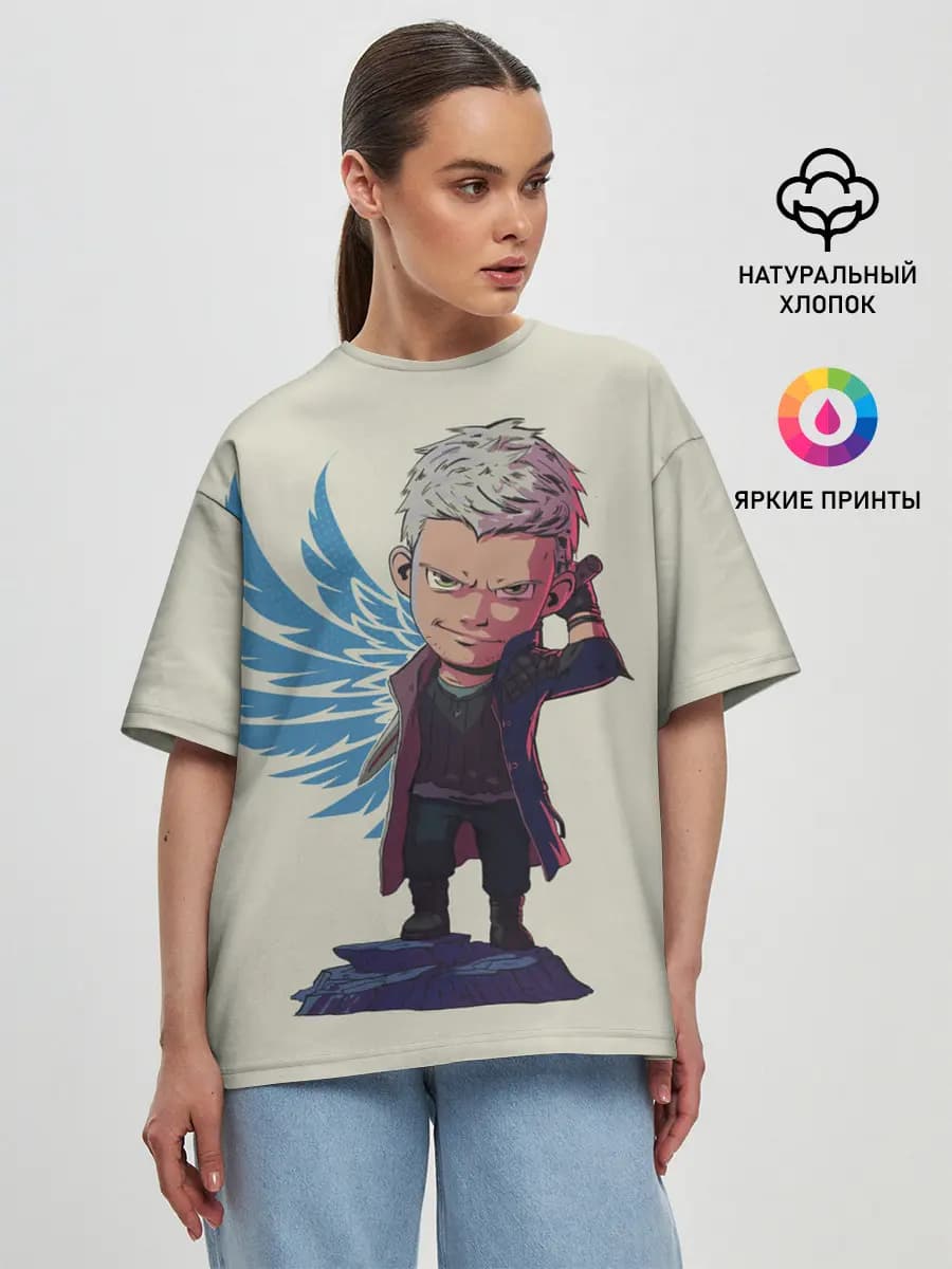 Женская футболка оверсайз