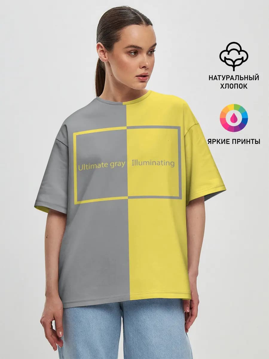 Женская футболка оверсайз