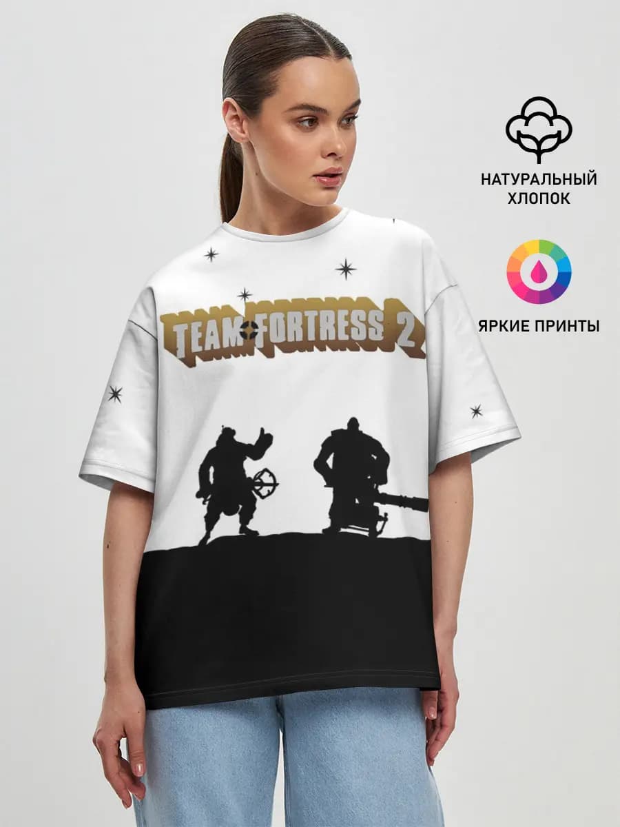 Женская футболка оверсайз