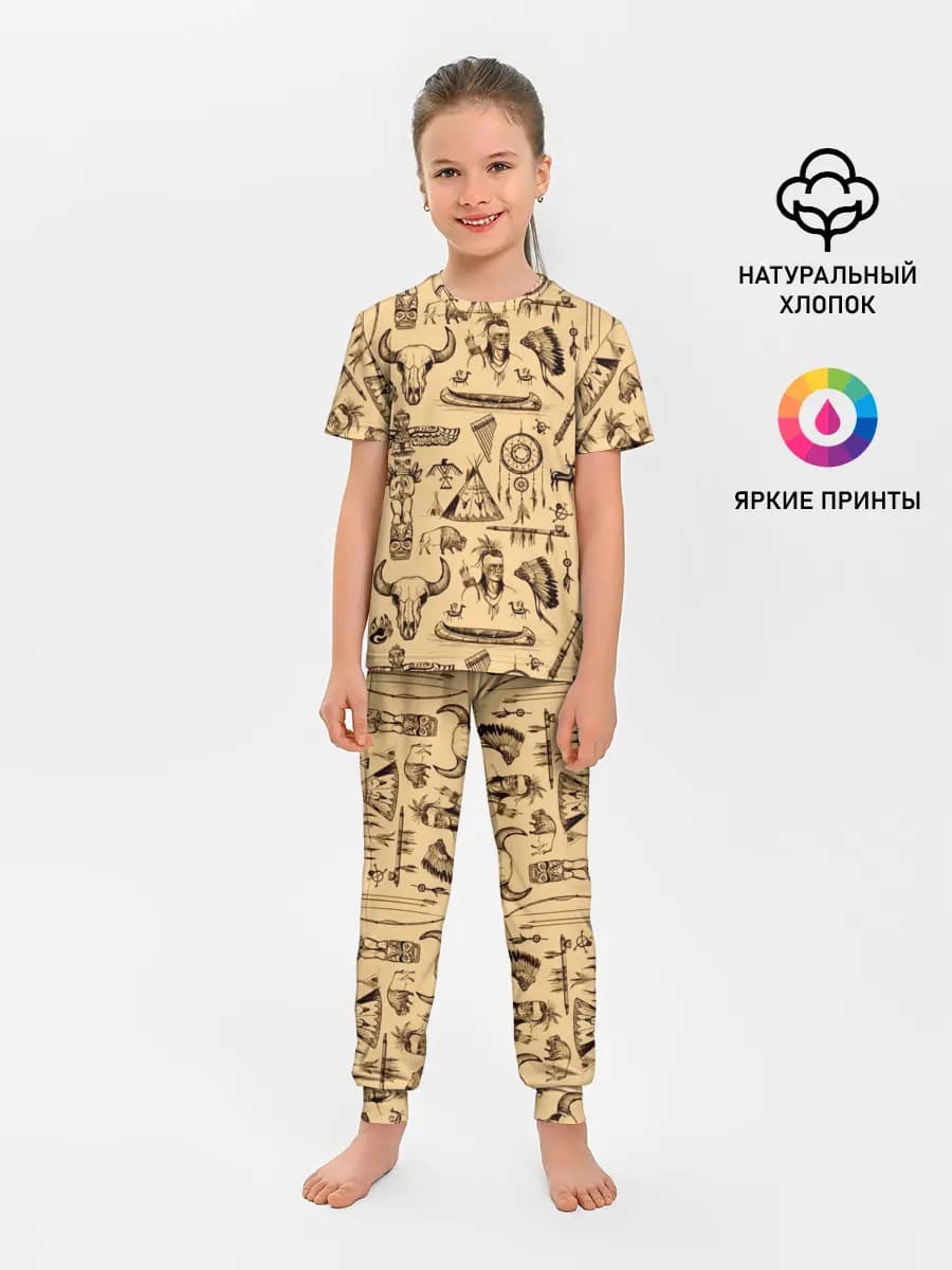 Детская пижама с брюками