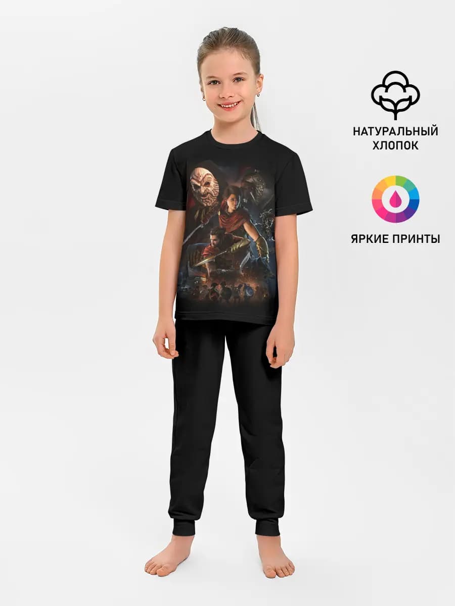 Детская пижама с брюками