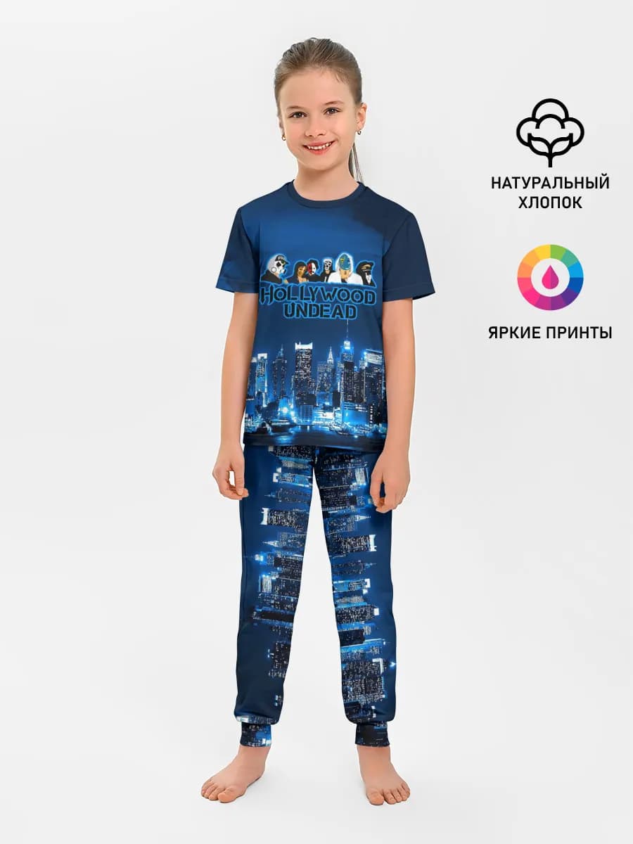 Детская пижама с брюками