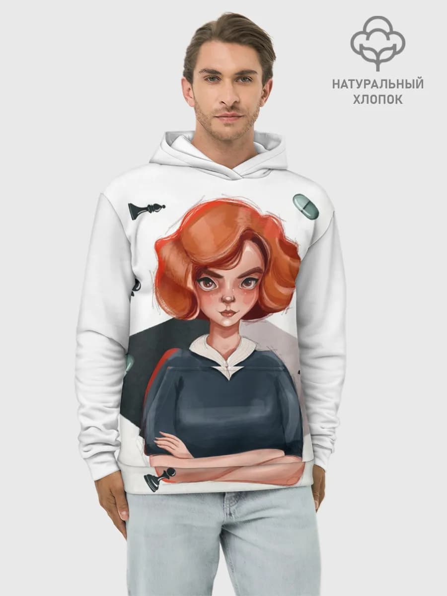 Худи мужской база хлопок