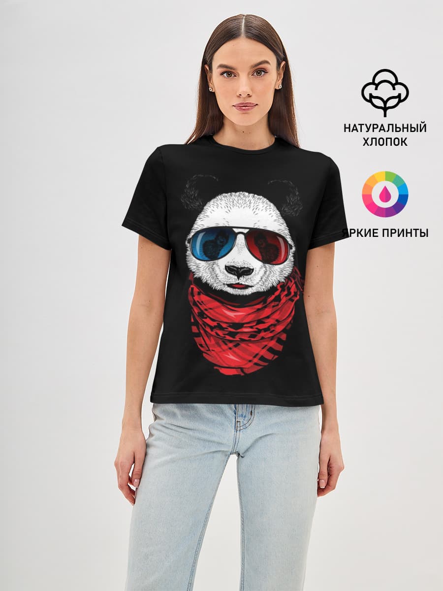 Панда Хипстер в Очках