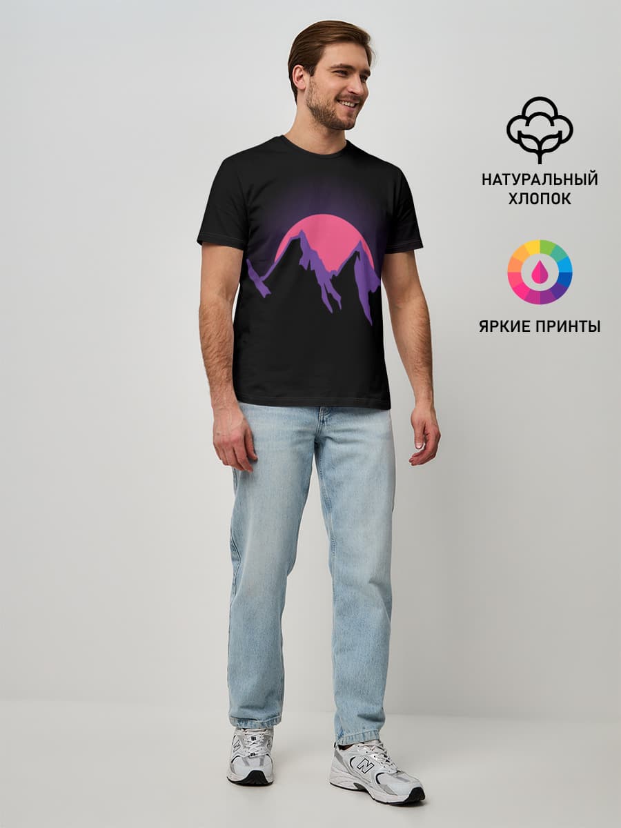 горы на фоне заката