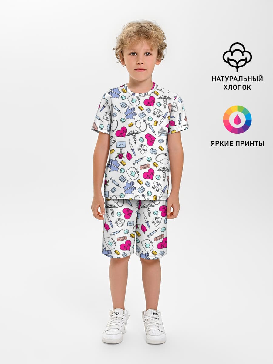 Детская пижама с шортами