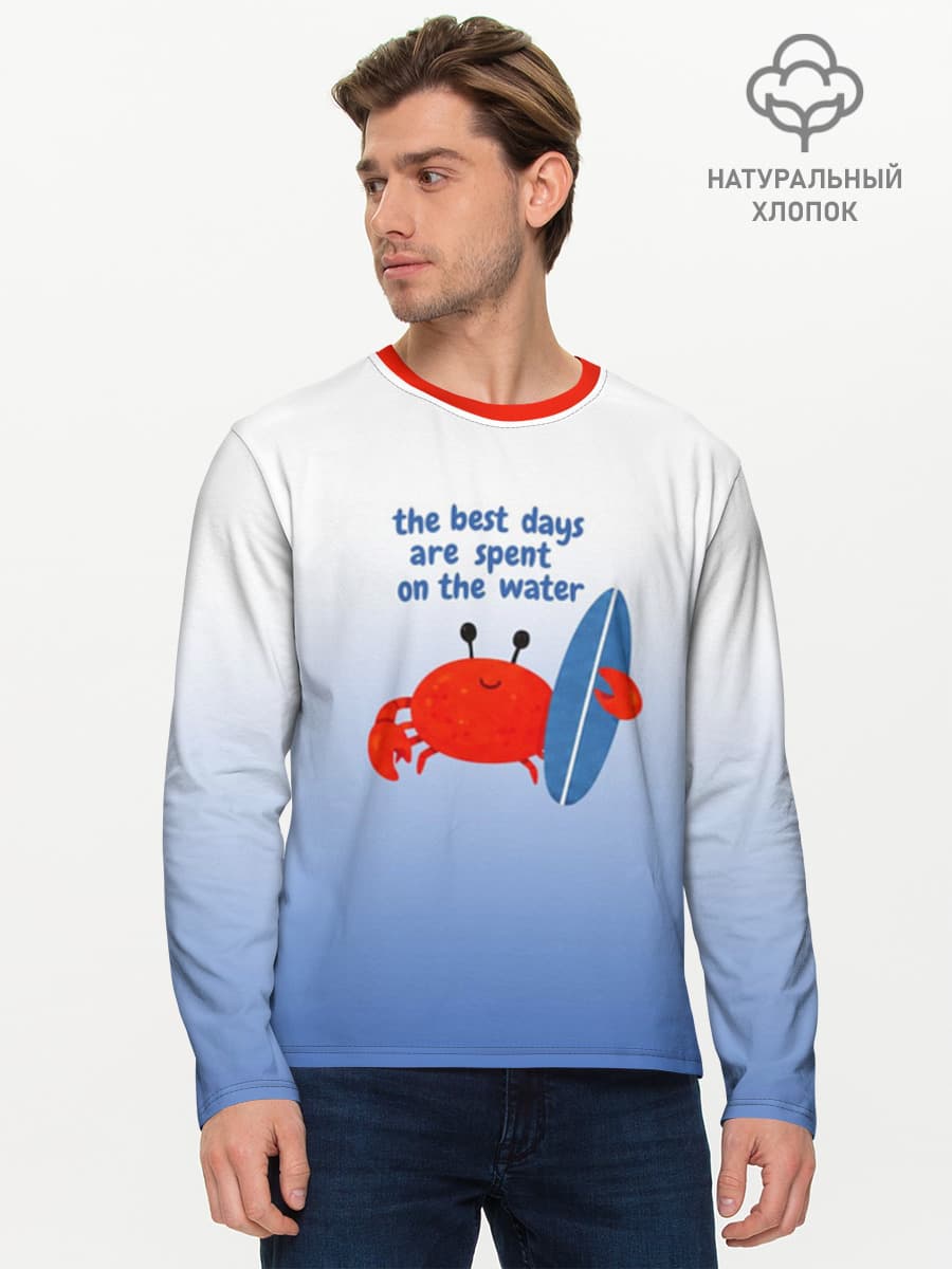 Лонгслив мужской из хлопка